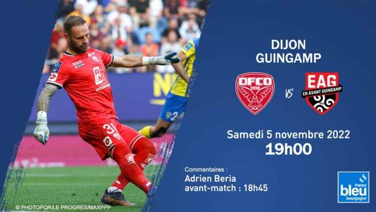 LIVE – Dijon receives Guingamp, follow the 14th day of Ligue 2