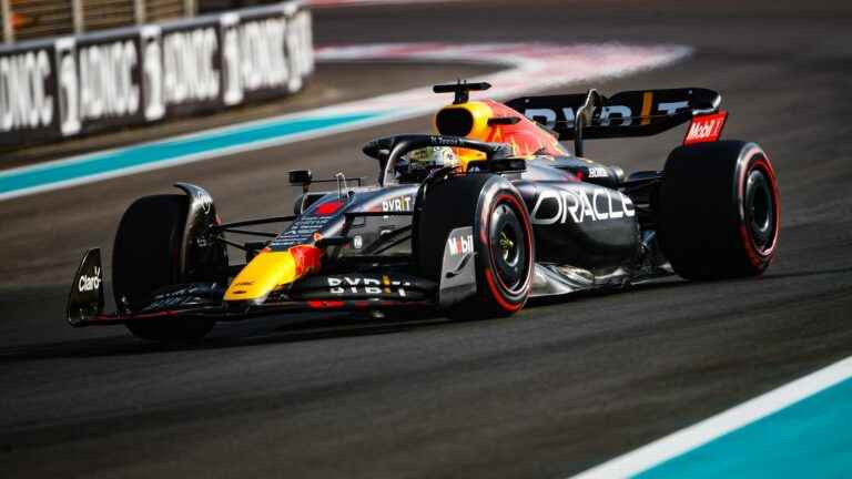 Max Verstappen on pole in Abu Dhabi for the last race of the season