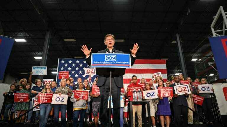 Mehmet Oz, an ex-surgeon and TV host parachuted into the front line by Republicans in Pennsylvania