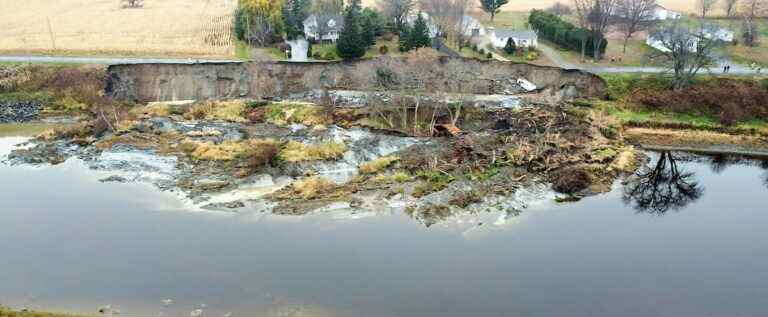 [PHOTOS] A major landslide occurs in Pierreville