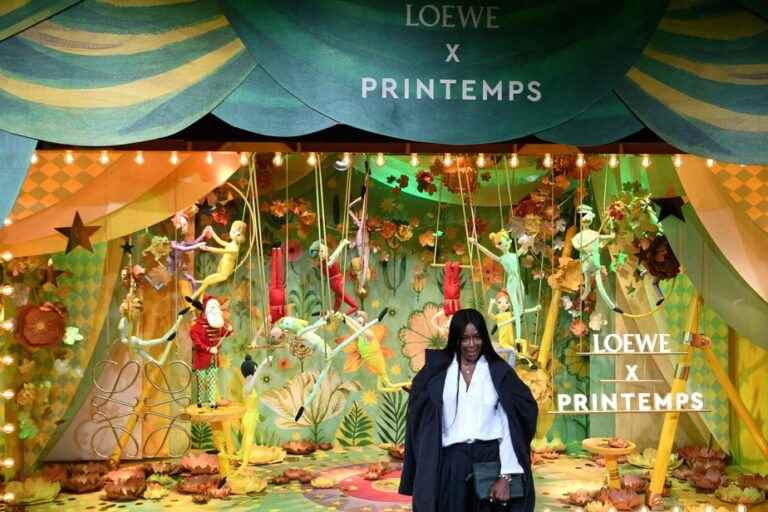 Paris |  Inauguration of the Christmas windows of the Printemps-Haussman department store