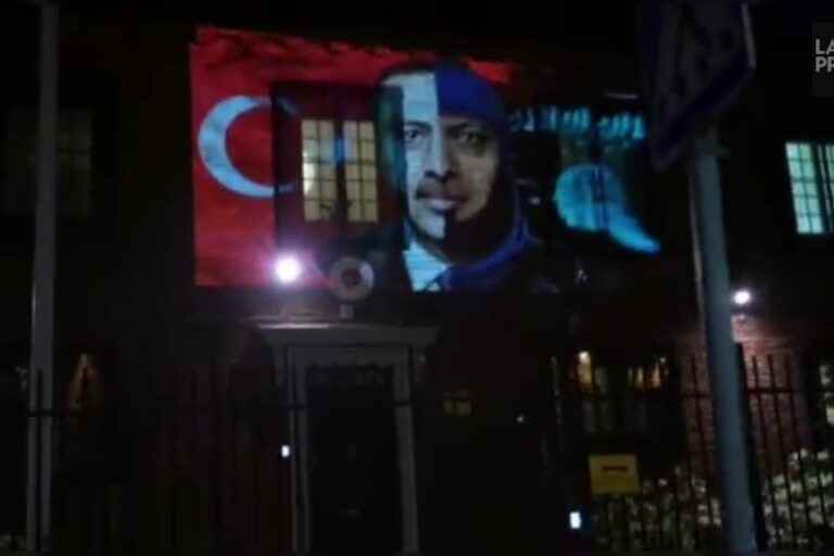 Projection of images on the embassy |  Turkey summons Swedish ambassador