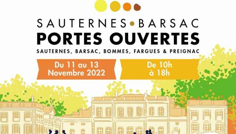 Sauternes-Barsac, the audacious appellation is celebrating from November 11 to 13