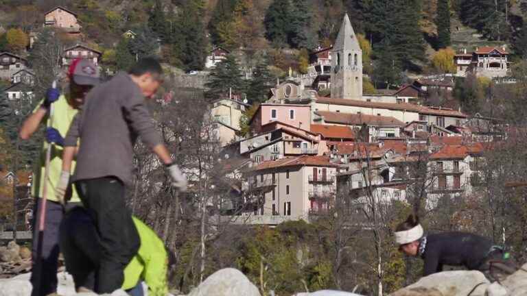 Storm Alex: dozens of volunteers continue to clean up the Vésubie valley