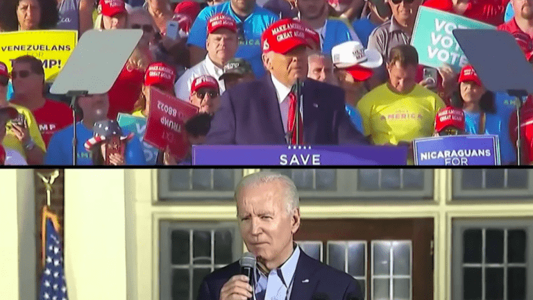 United States: Donald Trump and Joe Biden in a meeting before the mid-term elections