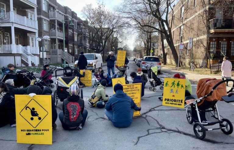 Voices are raised to secure an Outremont intersection where a car hit a stroller