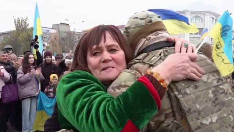 joy and emotion in Kherson, liberated from Russian occupation