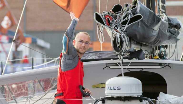 the Haut-Savoyard skipper Antoine Magré injured after being stranded in the night