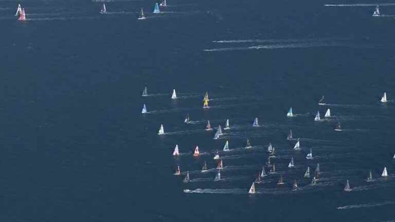 the big start was given off Saint-Malo for the 138 sailors engaged