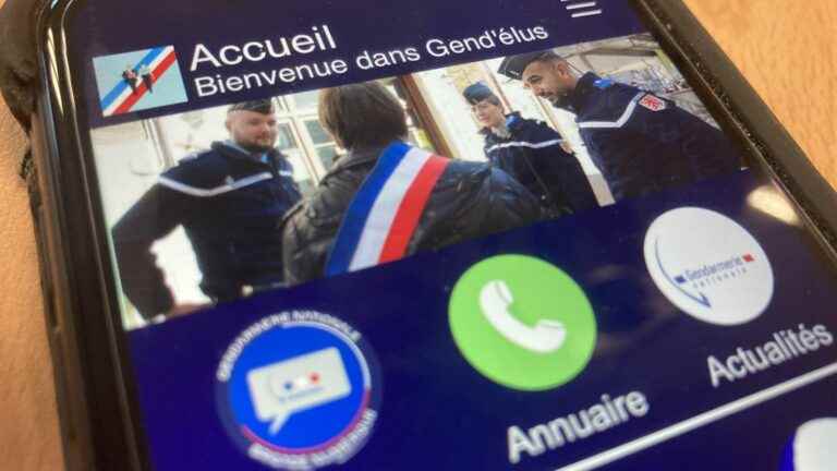 the gendarmerie presents an application dedicated to mayors in the event of aggression