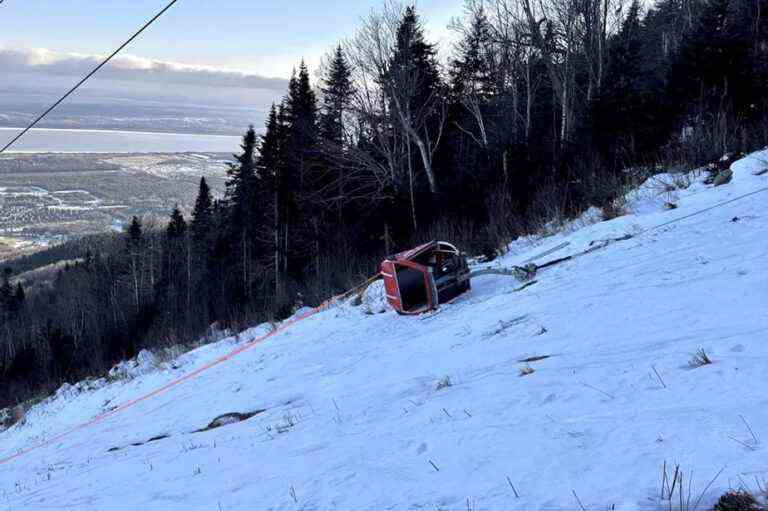 A gondola crashes and forces the closure of Mont-Sainte-Anne