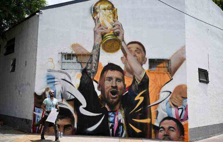 A mural in Buenos Aires honoring Messi