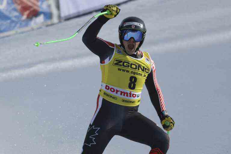 Alpine skiing |  James Crawford finishes second in Bormio downhill