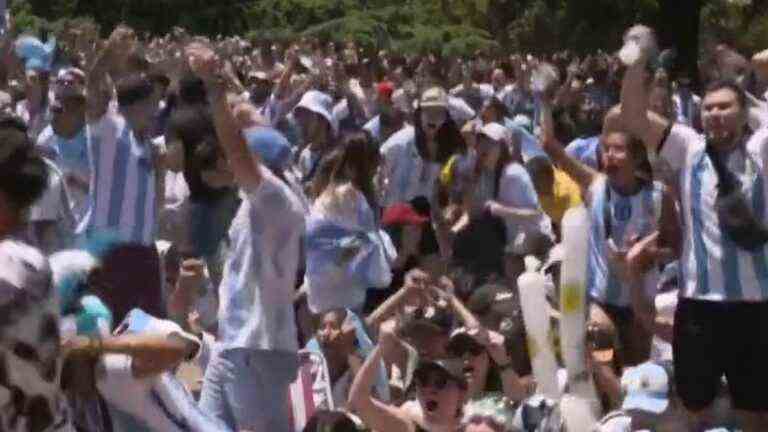 Argentina celebrates the coronation of its champions