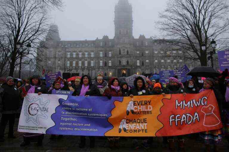 Demonstration at the National Assembly |  Indigenous women want to be heard by Quebec