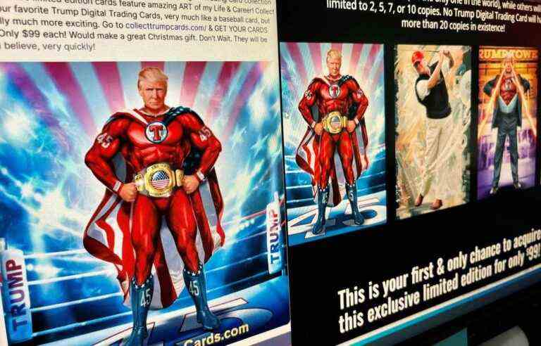 Donald Trump launches his trading cards bearing his likeness