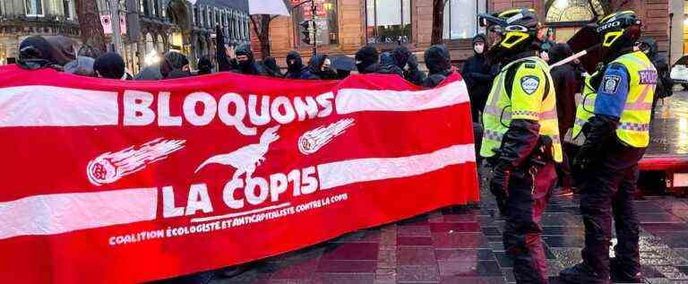 Even small protests manage to disrupt activities at the Palais des Congrès