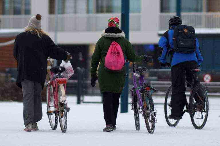 Finland |  Snow does not slow down cyclists in the “winter cycling capital”