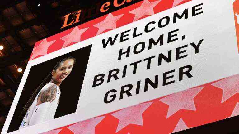 “It’s good to be at home,” says American basketball player Brittney Griner, soon to be back on the court after 10 months in prison in Russia