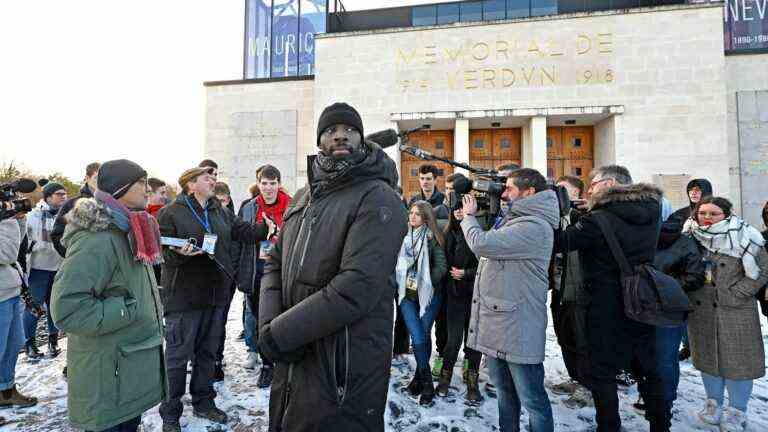 Omar Sy on the battlefield of Verdun on the occasion of the release of the film “Tirailleurs”