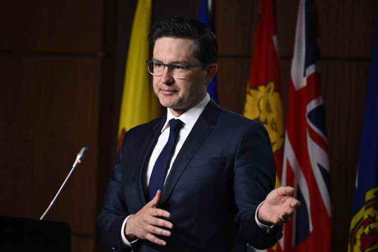 Poilievre bemoans the existence of anti-Trudeau flags, but says he understands the anger