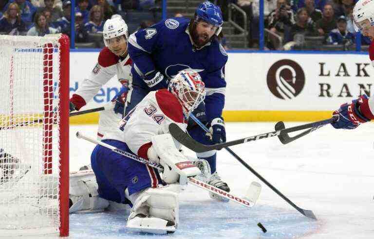 Point scores two goals and the Lightning defeat the Canadiens 4-1