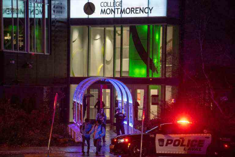 Shooting at Collège Montmorency |  Police erect a command post