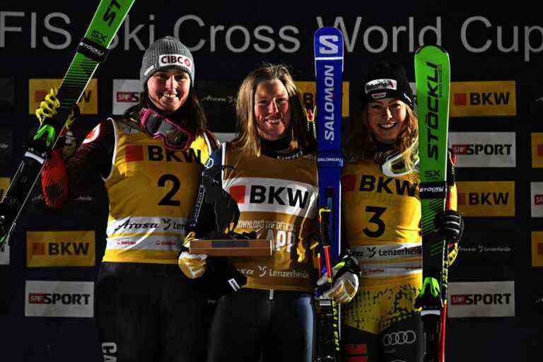 Ski cross |  Silver medals and early exits in Arosa