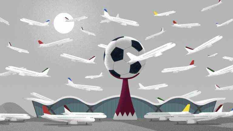 a day in the reopened airport for the World Cup in Qatar