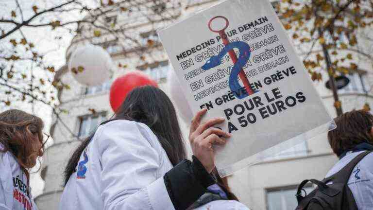 general practitioners on strike for the holidays in several departments of France