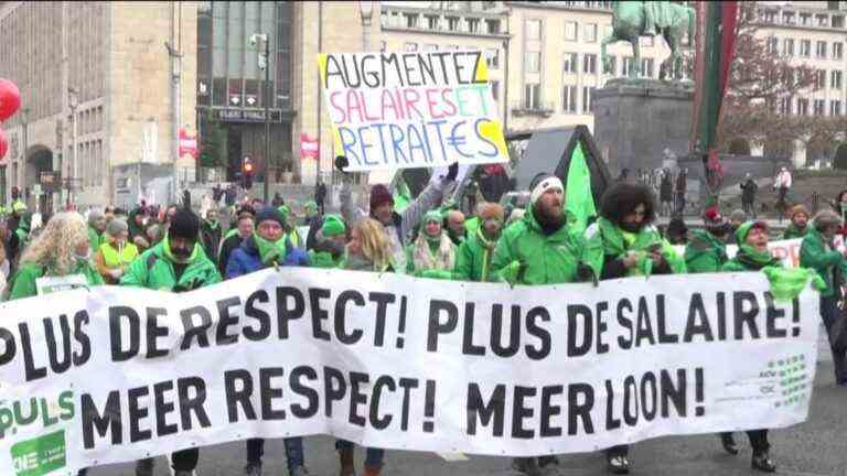 protests against the rising cost of living in Belgium