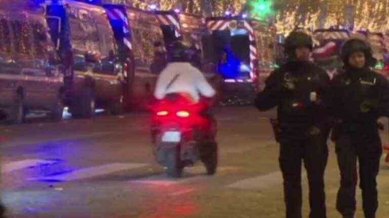 reinforced security on the Champs-Élysées for France-Morocco