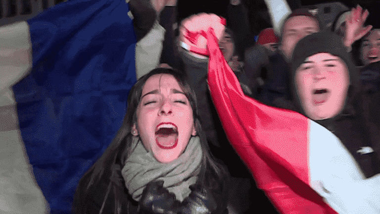 the French on a cloud after the victory of the Blues against England