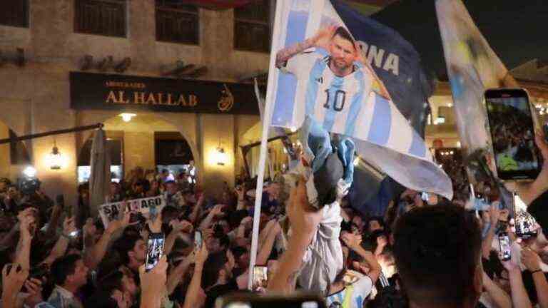 the supporters’ match already won by the Argentinians