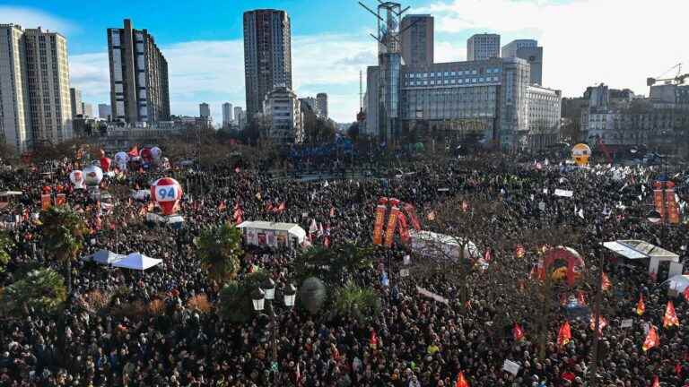 1.27 million people demonstrated across France according to the police, more than 2.5 million according to the unions