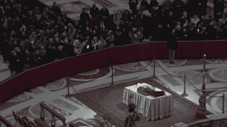 Catholic worshipers pay homage to him at St. Peter’s Basilica