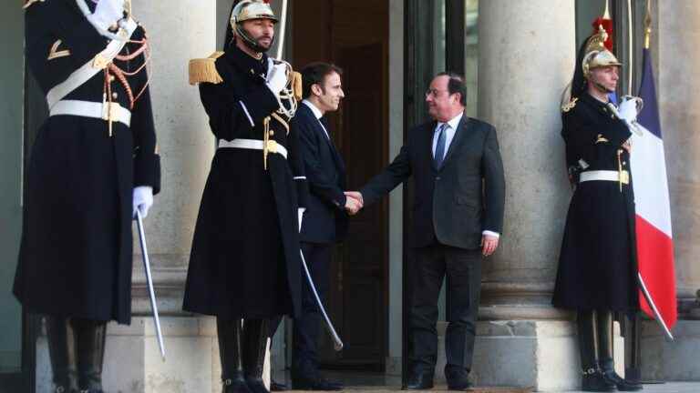 Emmanuel Macron will receive François Hollande at the Elysée on Thursday February 2