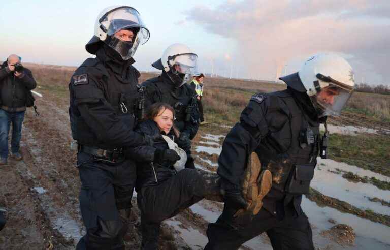 Greta Thunberg arrested by German police during an anti-anthrax demonstration