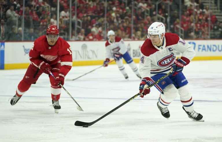 Martin St-Louis is satisfied with the progress shown by center Nick Suzuki