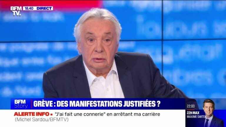 Michel Sardou cash on the strikes and demonstrations to come