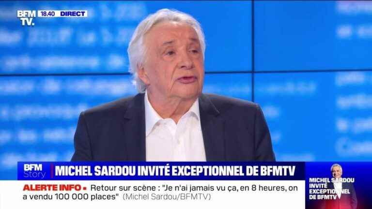 Michel Sardou tells how his arrest led him to an internship to recover his driving license