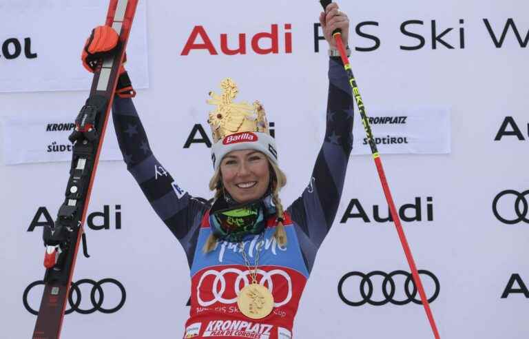 Mikaela Shiffrin triumphs in giant slalom and sets new alpine ski record