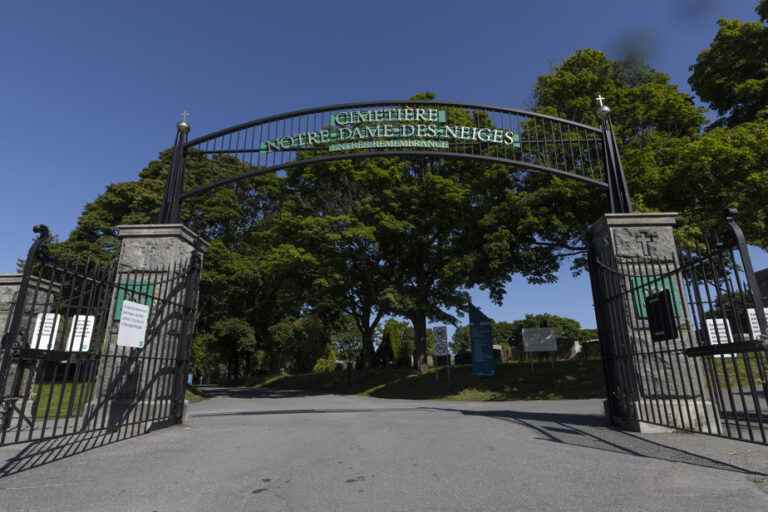 Notre-Dame-des-Neiges cemetery workers on strike