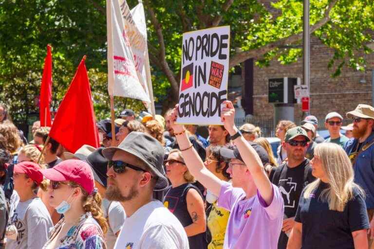 Protests in Australia against the national day, which divides the country