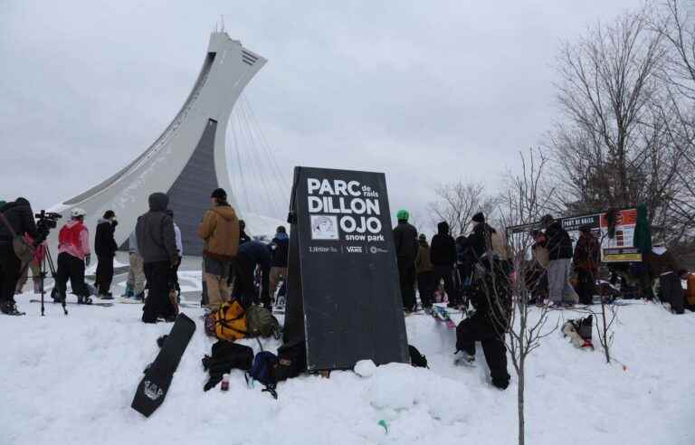 The Morgan hill turns into a snow park