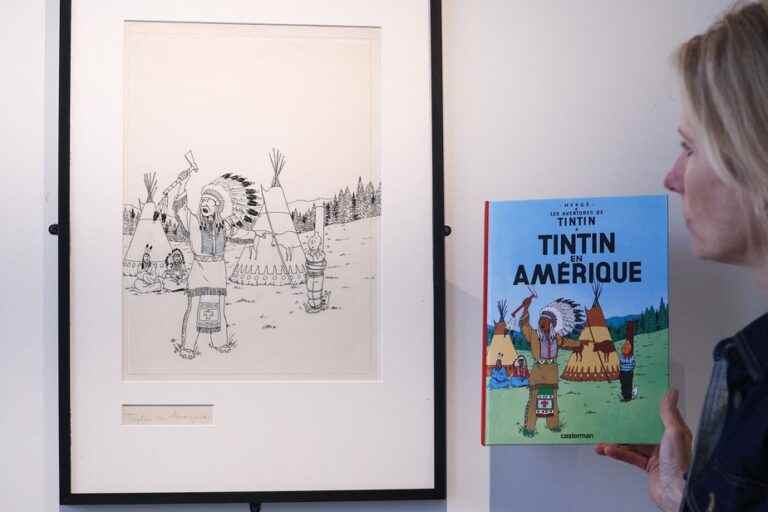 Tintin returns to the art market with a 1942 drawing at auction