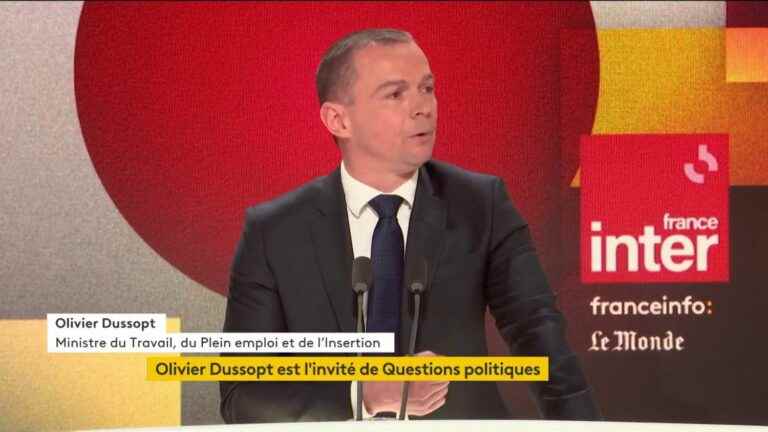 “We must assume the points of disagreement”, declares the Minister of Labor Olivier Dussopt