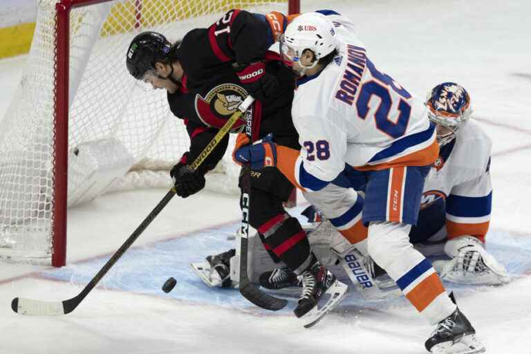 Wednesday in NHL |  The Senators win their duel against the Islanders 2-1