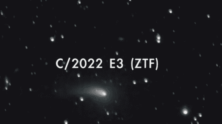 comet ZTF C2022 E3 will be observable in the sky this weekend