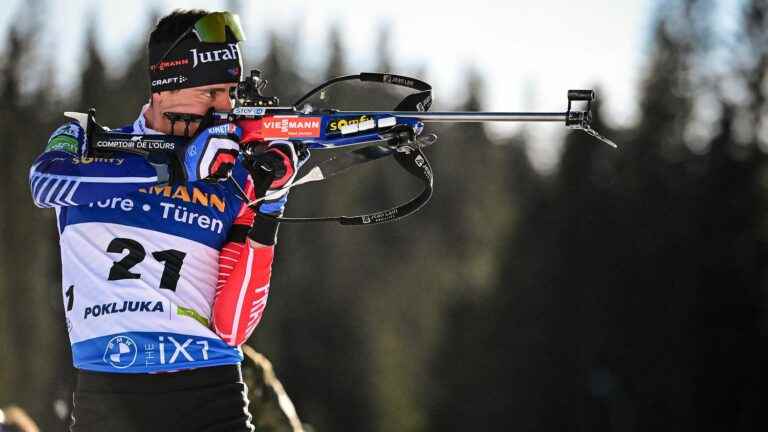 first podium of the season for Quentin Fillon Maillet, second in the pursuit of Pokljuka